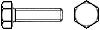 DIN 558 Болт с шестигранной головкой, полная резьба