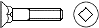 DIN 608 Болт мебельный с потайной головкой и низким квадратным подголовком